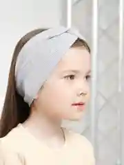 Серый детская повязка на голову