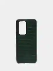 Зеленый чехол для Huawei P30 Lite/P40/P40Lite/P40 Pro/Honor 8S/8A/Y5 19/Y6 19/Y6p, вставка из кожи