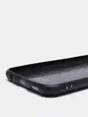 Угольный чехол Samsung Galaxy A03s, Самсунг Галакси А03с черный, силиконовый, плетеный под кожу