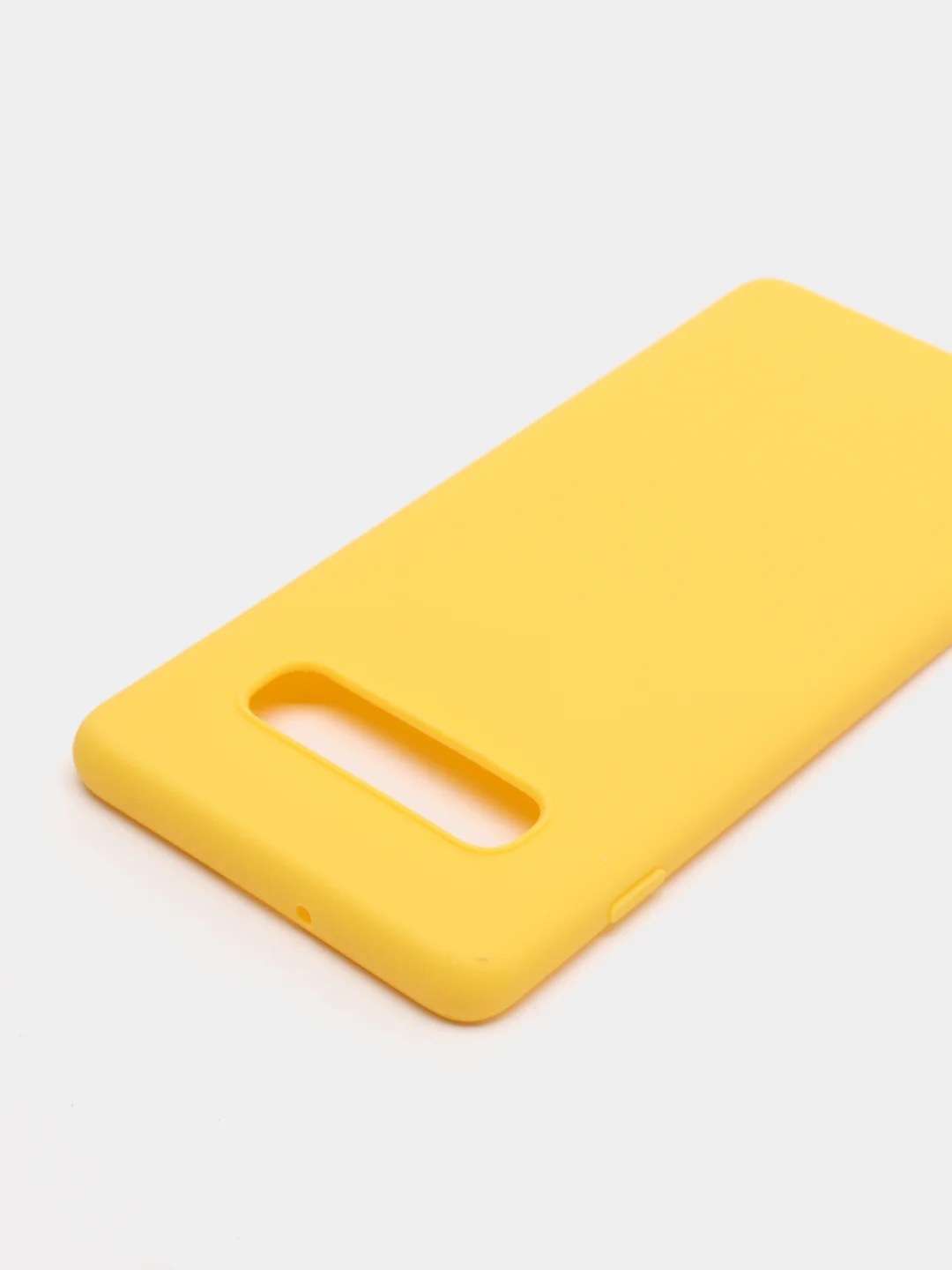Желтый чехол на Samsung (Самсунг) S8, S9, S9 plus, S10, S10 plus, S10e