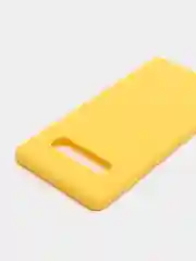 Желтый чехол на Samsung (Самсунг) S8, S9, S9 plus, S10, S10 plus, S10e