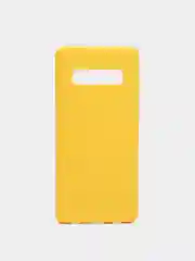 Желтый чехол на Samsung (Самсунг) S8, S9, S9 plus, S10, S10 plus, S10e