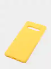 Желтый чехол на Samsung (Самсунг) S8, S9, S9 plus, S10, S10 plus, S10e