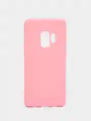 Розовый чехол Samsung Galaxy S9, Самсунг Галакси С9 силиконовый цветной матовый