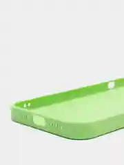 Салатовый чехол силиконовый со стеклянной панелью для iPhone 13 Pro