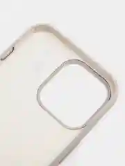 Серый чехол для iPhone 13 Pro (6.1") Silicone, закрытый низ, с логотипом
