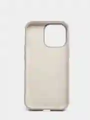 Серый чехол для iPhone 13 Pro (6.1") Silicone, закрытый низ, с логотипом