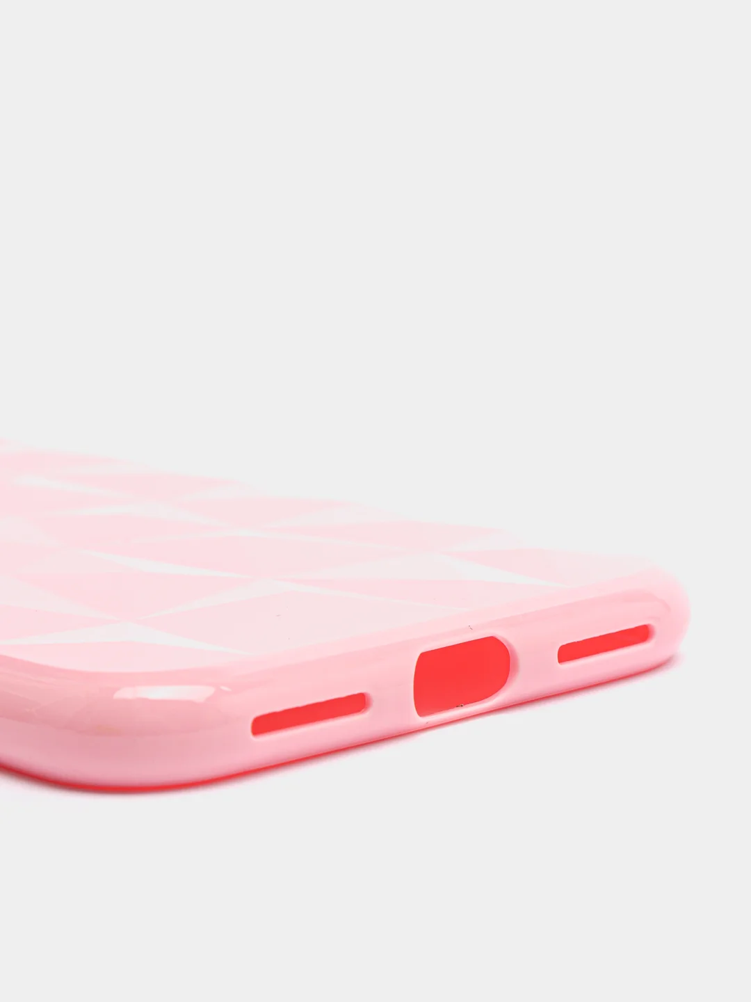 Розовый силиконовый бриллиантовый чехол для iPhone 6 6S 7 Plus 8 Plus SE 2020 X XS XR  11 Pro Max
