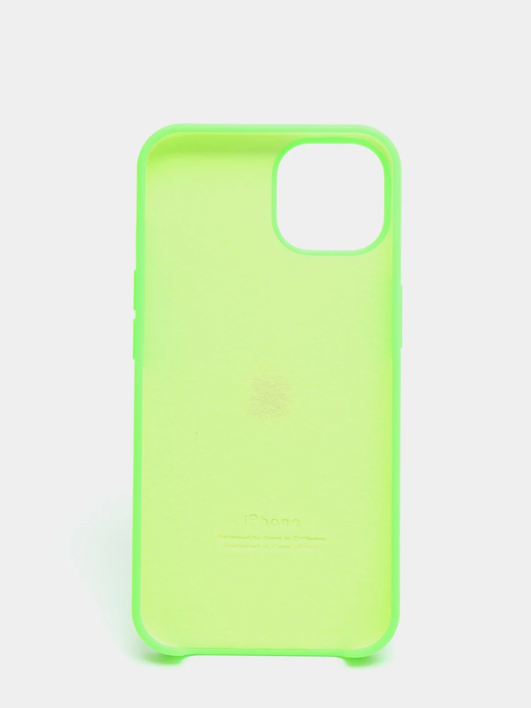 Салатовый чехол Silicone Case для iPhone 13 / 13 Pro / 13 Pro Max с открытым низом
