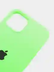 Салатовый чехол Silicone Case для iPhone 13 / 13 Pro / 13 Pro Max с открытым низом