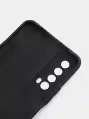 Угольный чехол на Huawei P Smart 2021, Хуавей П Смарт 2021 силиконовый цветной матовый