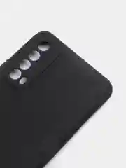 Угольный чехол на Huawei P Smart 2021, Хуавей П Смарт 2021 силиконовый цветной матовый