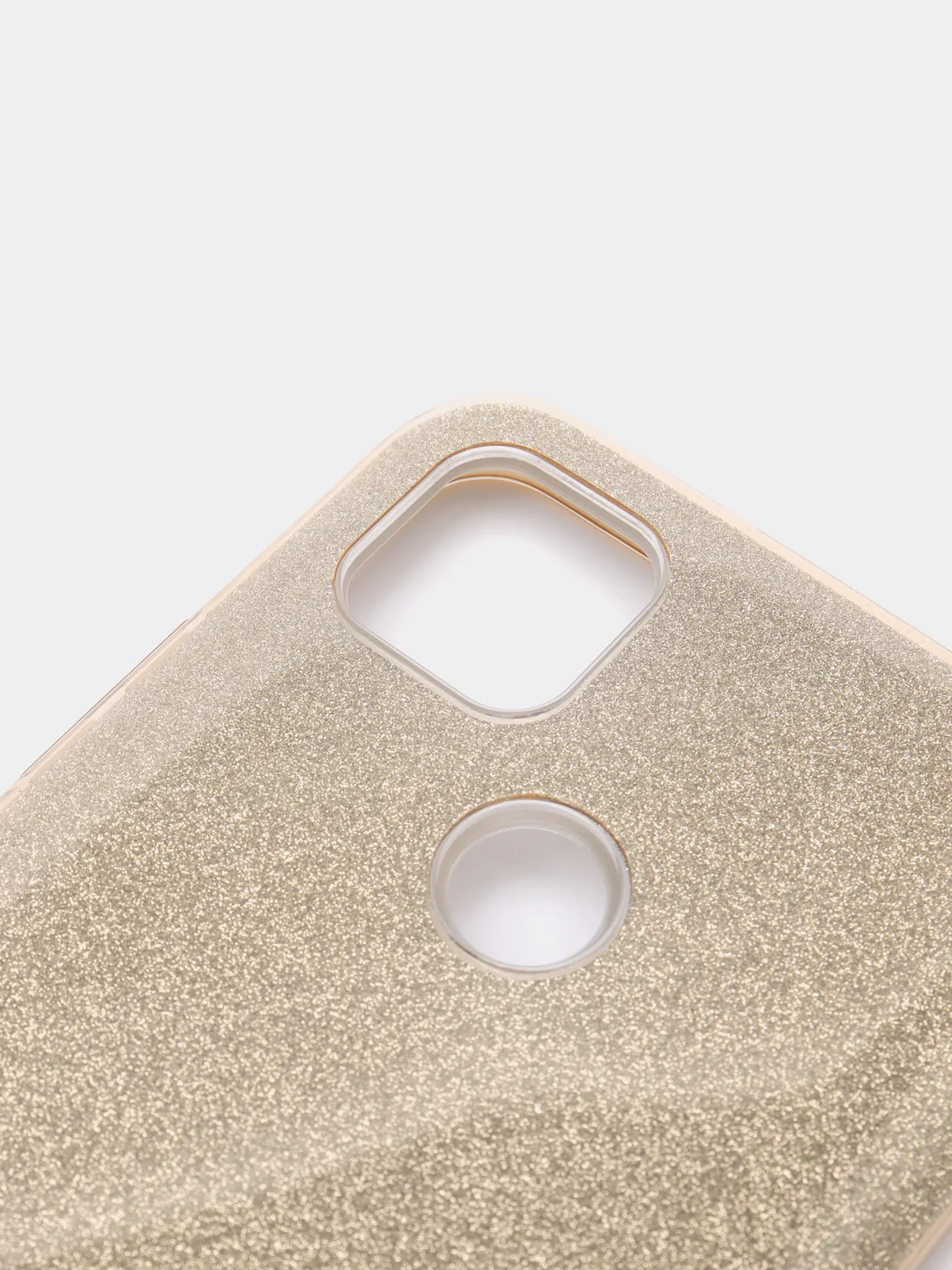 Золотой чехол для Xiaomi Redmi 9C Многослойный с блёстками