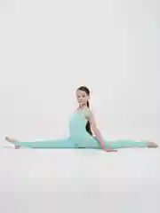 Комбинезон гимнастический на лямках с вырезом