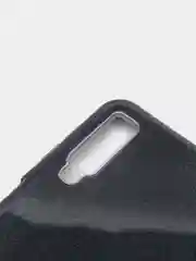 Темно-синий чехол для Samsung A7 2018 Многослойный с блёстками