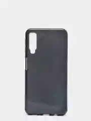 Темно-синий чехол для Samsung A7 2018 Многослойный с блёстками
