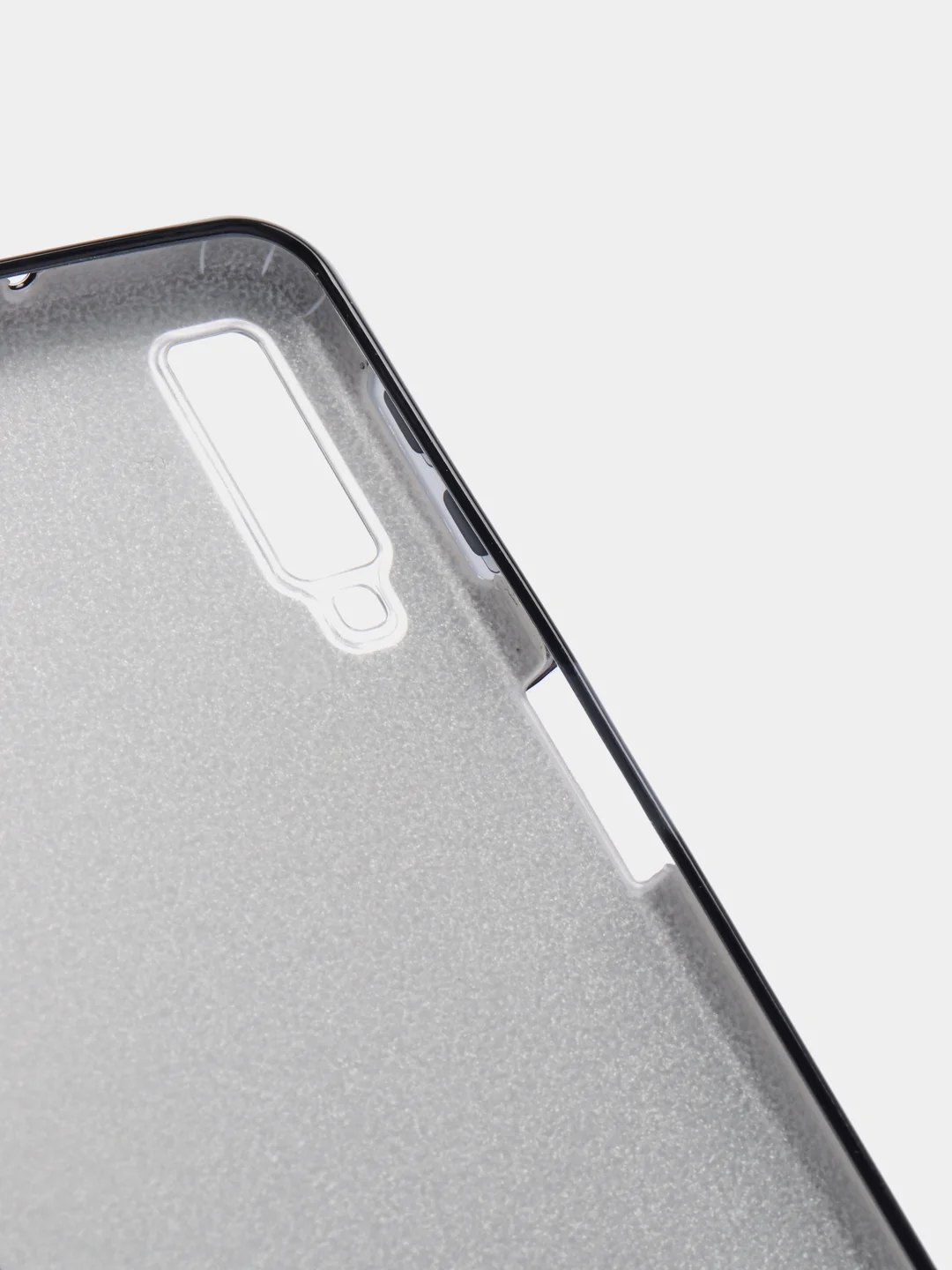 Темно-синий чехол для Samsung A7 2018 Многослойный с блёстками