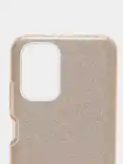 Золотой чехол для Xiaomi Redmi Note 10 многослойный с блёстками
