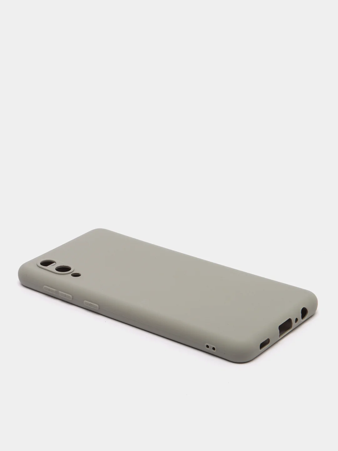 Серый чехол для Samsung Galaxy A02 / M02 2021 / A022F, силиконовый / Самсунг Галакси А02 / М02