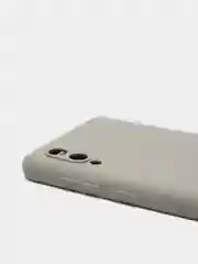 Серый чехол для Samsung Galaxy A02 / M02 2021 / A022F, силиконовый / Самсунг Галакси А02 / М02