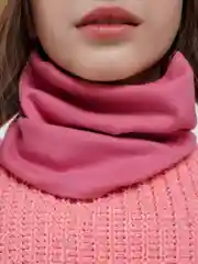 Розовый шапка детская двухслойная со снудом