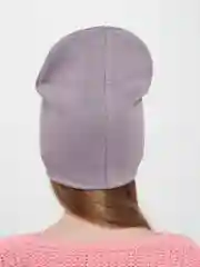 Лавандовый шапка детская двухслойная