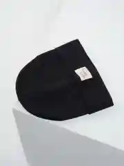 Черный шапка детская двухслойная со снудом