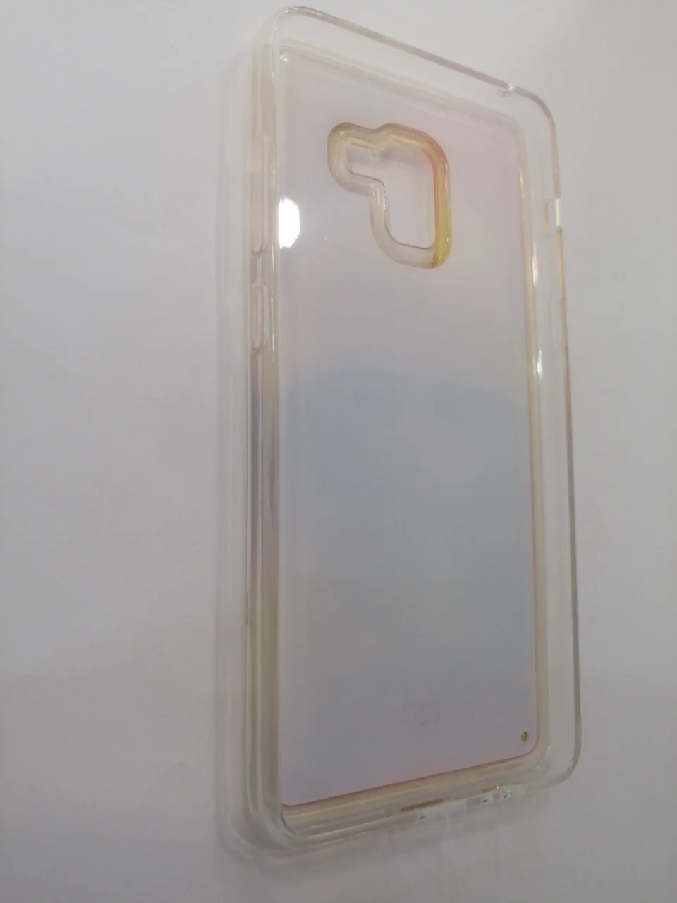 Силиконовый усиленный с жидкими блестками рисунком Samsung A8 + /Самсунг А8+(Plus)(А730F)