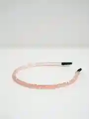 Розовый ободок для волос