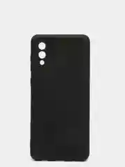 Угольный чехол силиконовый на Samsung Galaxy A02 (Самсунг Галакси А02), цветной, матовый