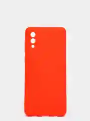 Красный чехол силиконовый на Samsung Galaxy A02 (Самсунг Галакси А02), цветной, матовый