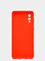 Красный чехол силиконовый на Samsung Galaxy A02 (Самсунг Галакси А02), цветной, матовый