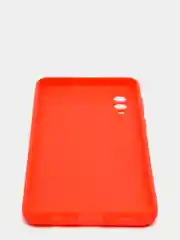 Красный чехол силиконовый на Samsung Galaxy A02 (Самсунг Галакси А02), цветной, матовый