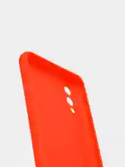 Красный чехол силиконовый на Samsung Galaxy A02 (Самсунг Галакси А02), цветной, матовый