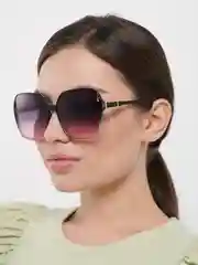 Розовый очки женские солнцезащитные, квадратные
