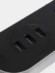 Черный сетевой фильтр удлинитель с USB разъемами