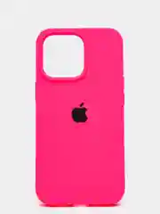Фуксия чехол Silicone Case для iPhone 13 Pro с закрытым низом