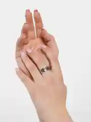Серый металлик кольцо стальное звезда, заяц, череп, цветок, смайл