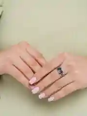 Серый металлик кольцо стальное звезда, заяц, череп, цветок, смайл