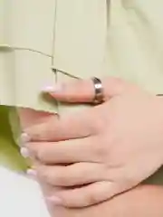 Серебряный кольцо с логотипом, унисекс