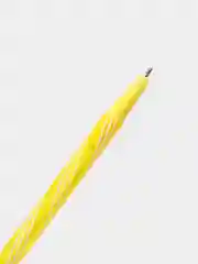 Желтый ручка шариковая, одноразовая, синяя 1 шт