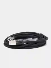 Черный магнитный кабель быстрой зарядки 3А, type-C, micro QC, PD