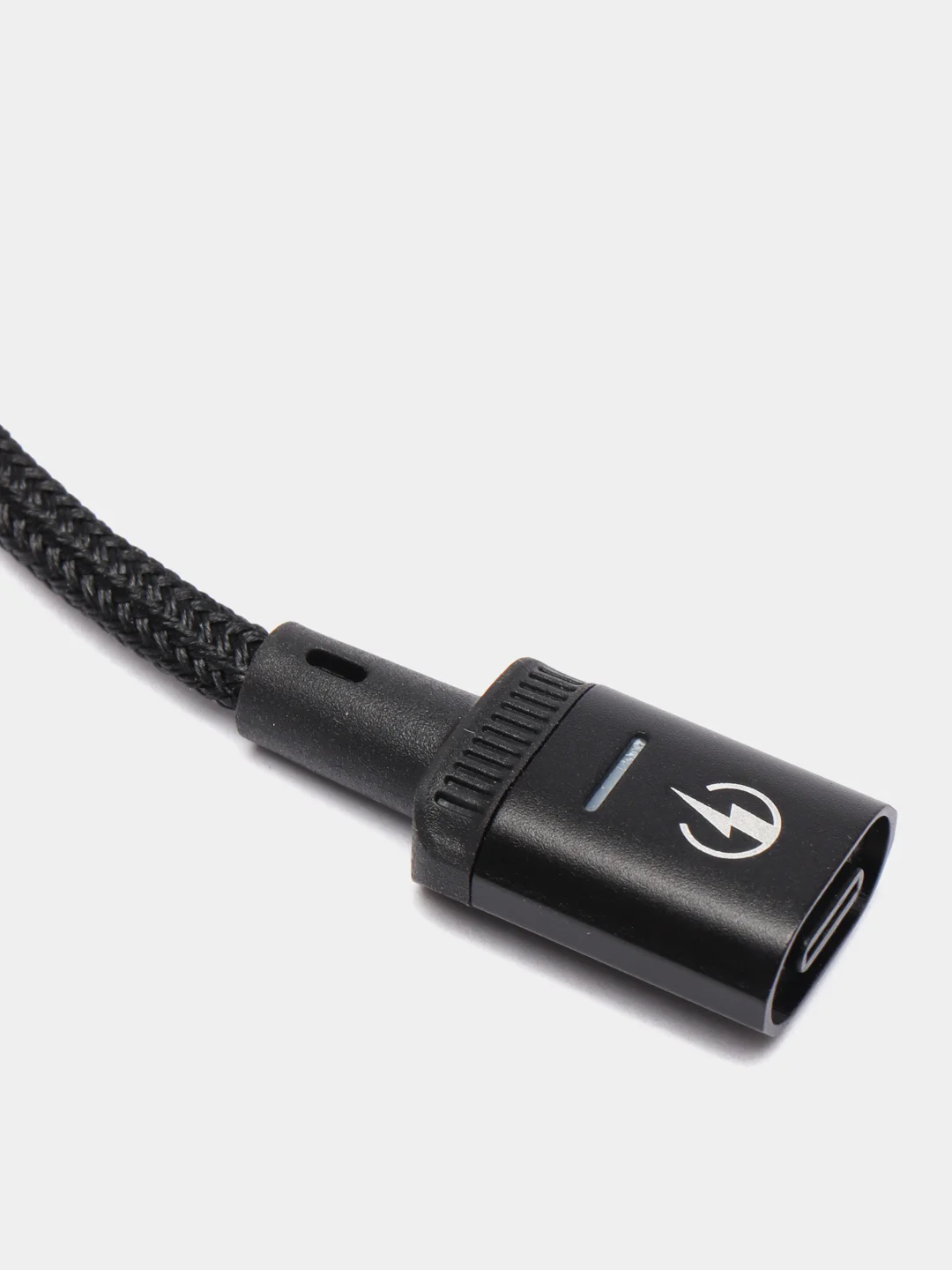Черный магнитный кабель быстрой зарядки 3А, type-C, micro QC, PD