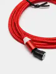 Красный магнитный кабель для зарядки телефона Apple Lightning, Type-C, Micro-USB, провод, шнур 1м