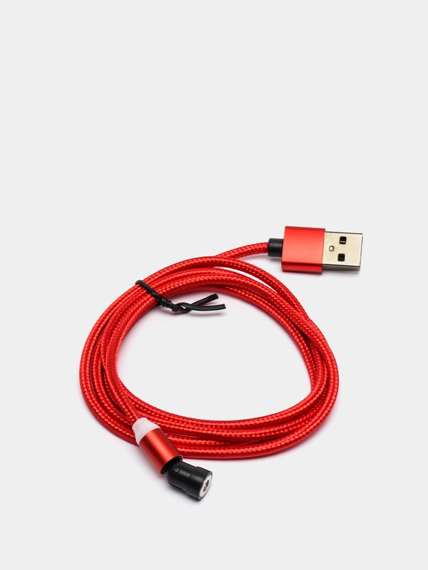 Магнитный кабель для зарядки телефона Apple Lightning, Type-C, Micro-USB, провод, шнур 1м