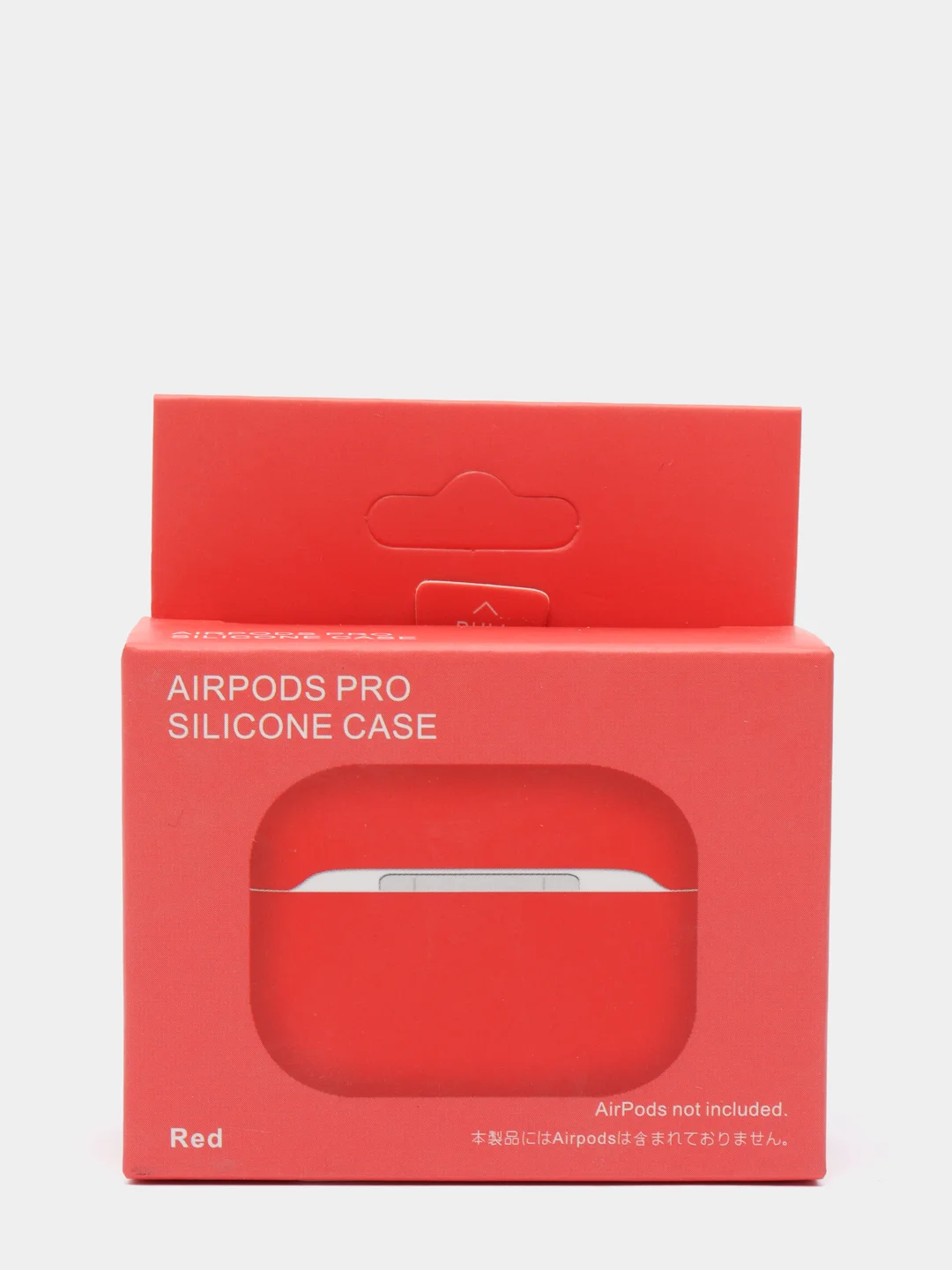 Красный силиконовый чехол для наушников AirPods Pro