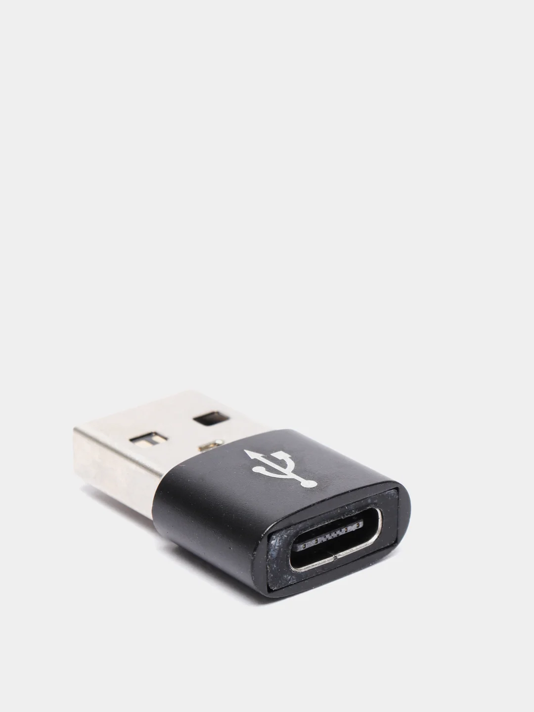 Черный переходник TYPE C 3.0 на USB 2.0