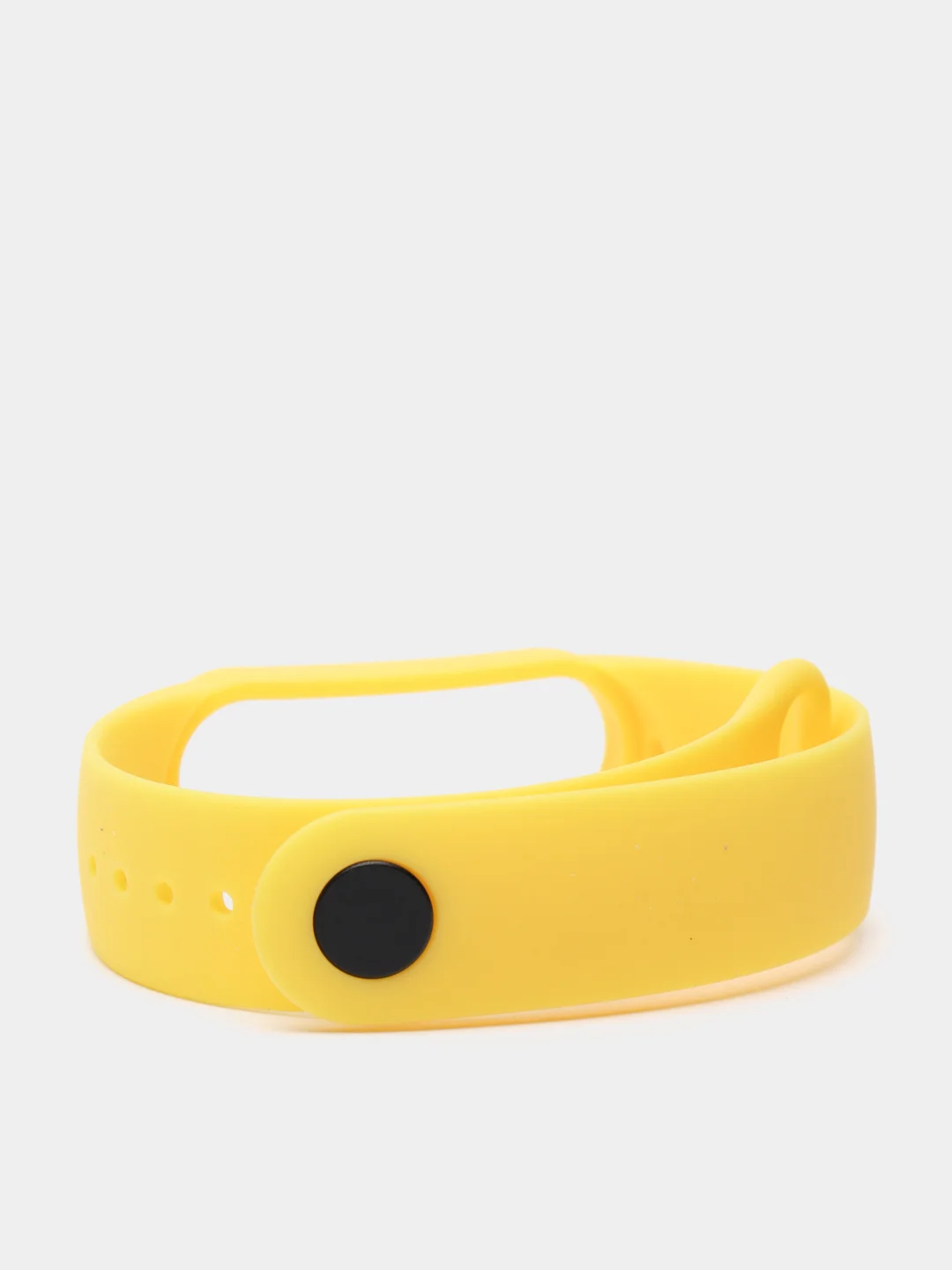 Желтый ремешок для Xiaomi Mi Band 5 / 6 / 7, силиконовый