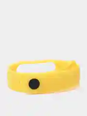 Желтый ремешок для Xiaomi Mi Band 5 / 6 / 7, силиконовый