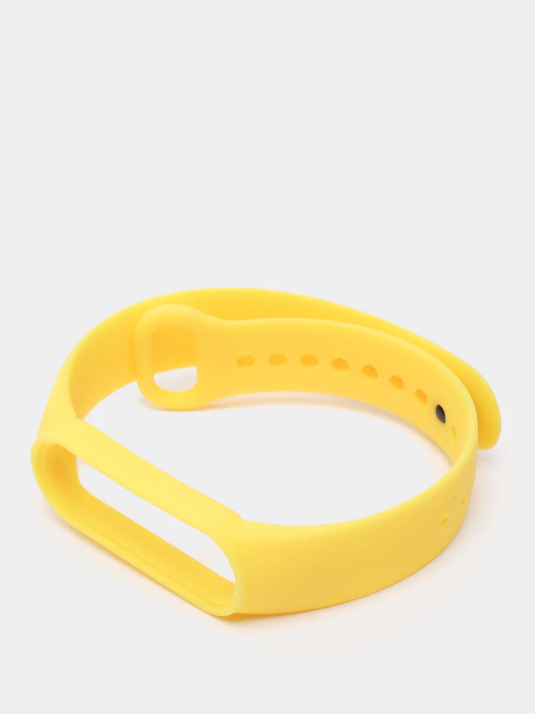 Желтый ремешок для Xiaomi Mi Band 5 / 6 / 7, силиконовый